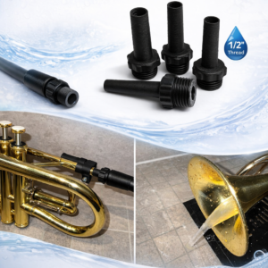 Dusjadapter for brassinstrument